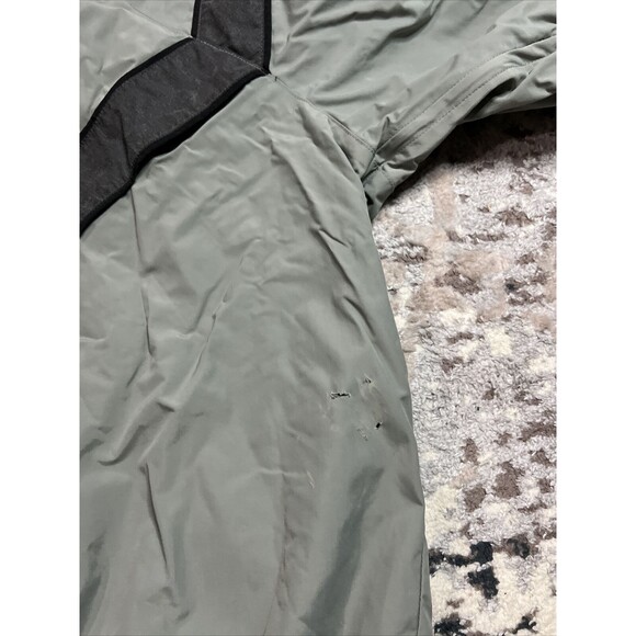 IPFU Jacket Mens Medium Long Gray ARMY JWOD Skilcraft Windbreaker Full Zip - Picture 11 of 13